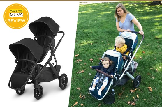 UPPAbaby Vista V2 pushchair outside and in a studio