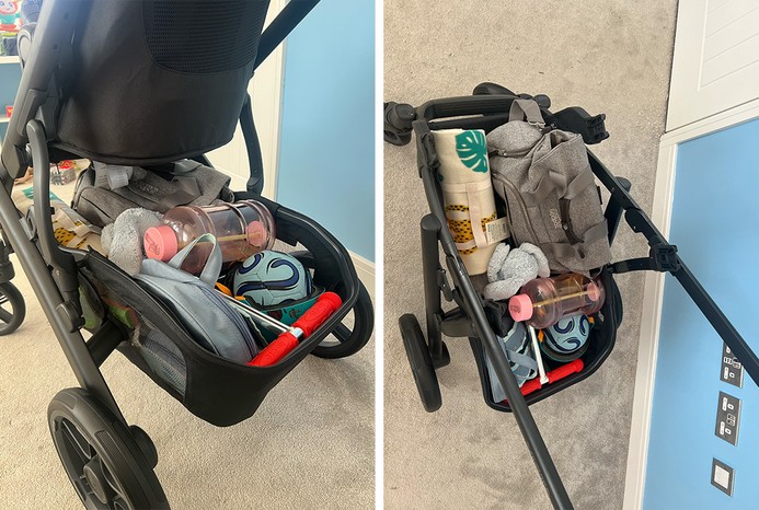 2 pictures of UPPAbaby Vista V3 pushchair basket