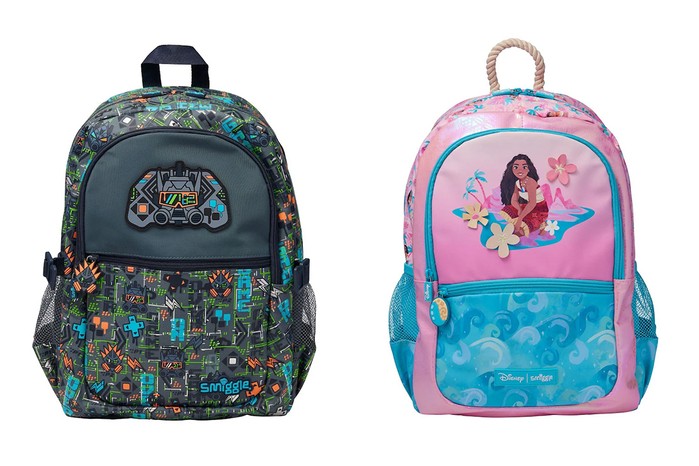 2 product shots of Classic Smiggle backpacks