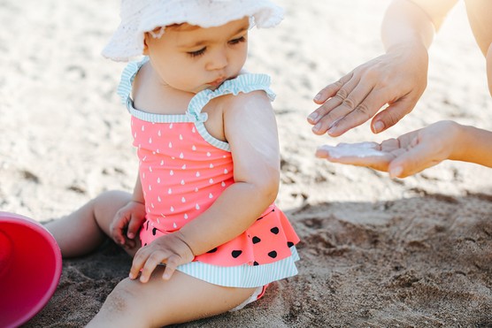 what age can you put suncream on baby