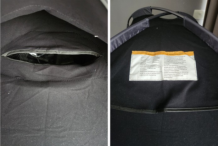 Close-up of SlumberPod Blackout Sleep Tent