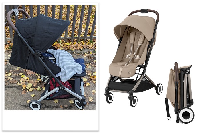 Cybex Orfeo product shot and tester picture