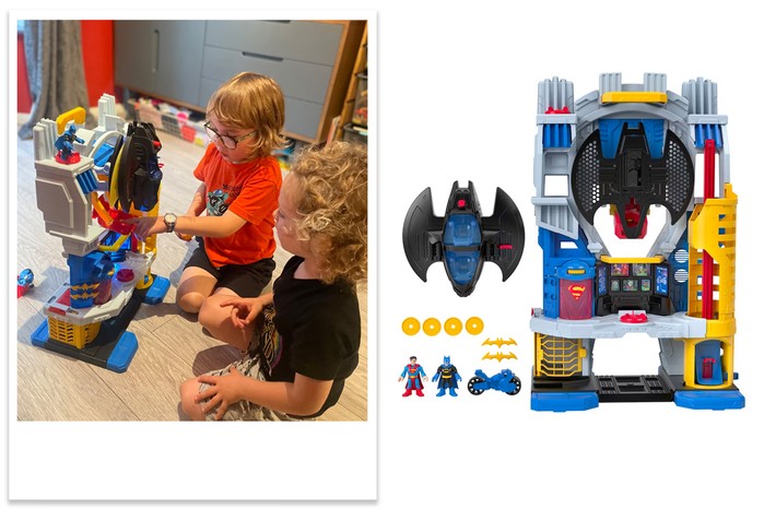 imaginext-dc-ultimate-hq-tested Imaginext DC super friends ultimate HQ being tested by children