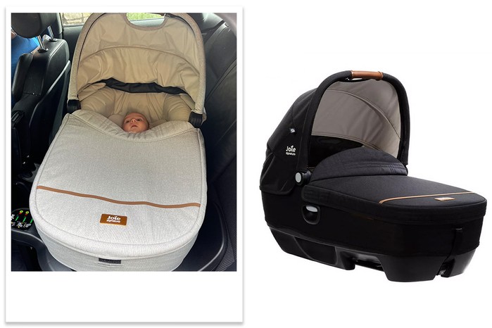 Joie Calmi car cot tester picture and product shot Joie Calmi car cot tester picture and product shot