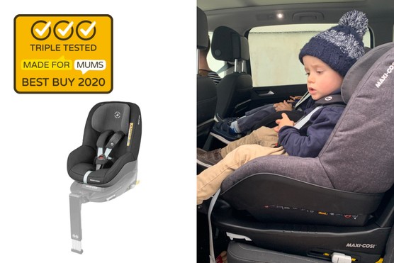 photo of a child in the Maxi-Cosi Pearl Pro i-Size