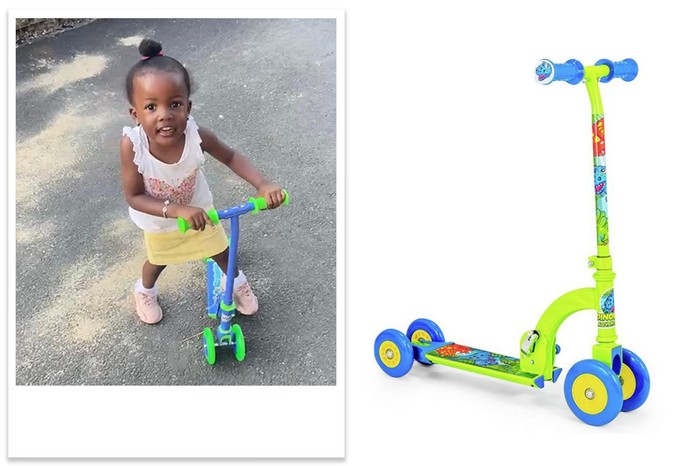 my first folding scooter dinosaur