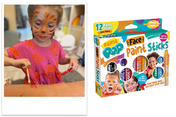 Paint Pop Face Paints tested by child Paint Pop Face Paints tested by child