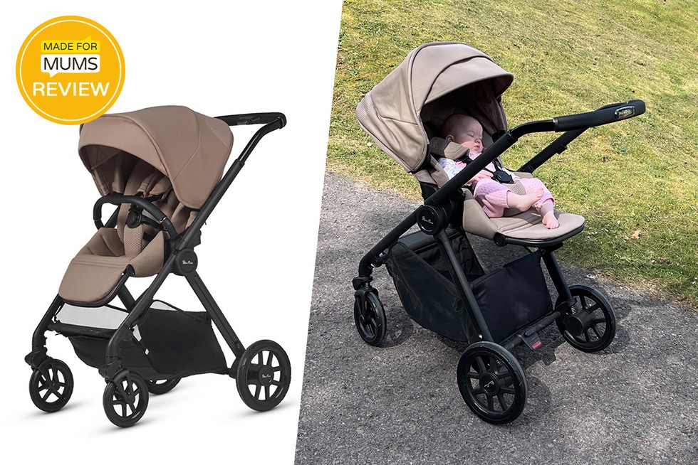 Silver Cross Reef 2 pushchair review showing product shot and baby in pushchair