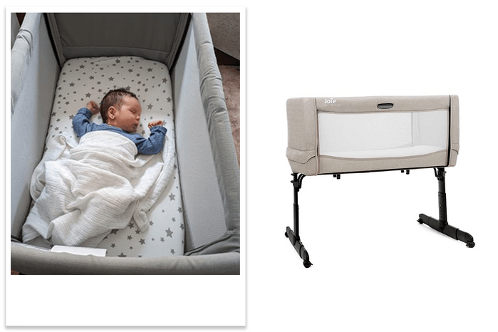 Joie Roomie Go Travel Bedside Crib - Tester Image Joie Roomie Go Travel Bedside Crib - Tester Image