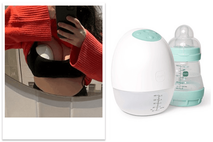 MAM Move Wearable Single Breast Pump tester picture and product shot