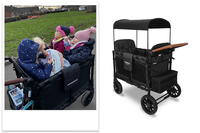 WonderFold W4 Luxe wagon tester picture and product shot